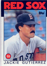 1986 Topps Baseball Cards      633     Jackie Gutierrez